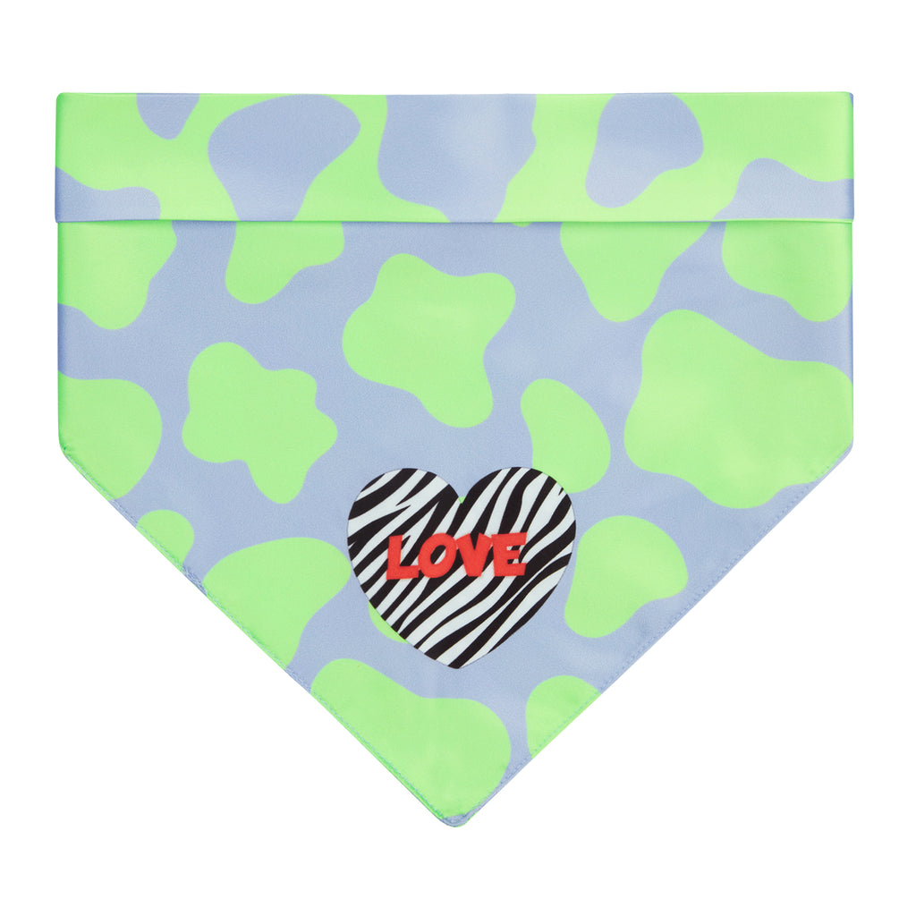 Cow print LOVE - Köpek Bandana - Little Monsters